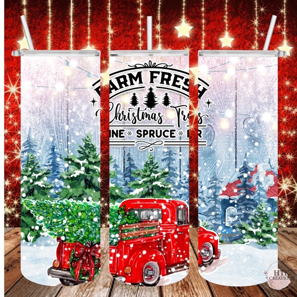 Christmas Tumbler “Farm Fresh Christmas Tree” - Picture 1 of 1